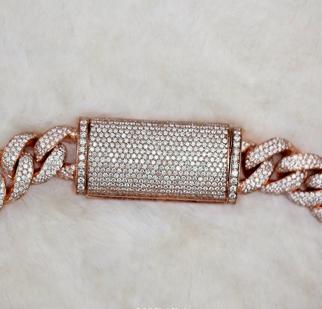 moissanite diamond cuban link chain