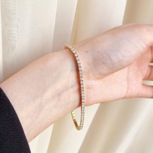 14K GOLD DIAMOND 2.00MM TENNIS BRACELET