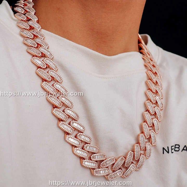 cuban link chain rose gold