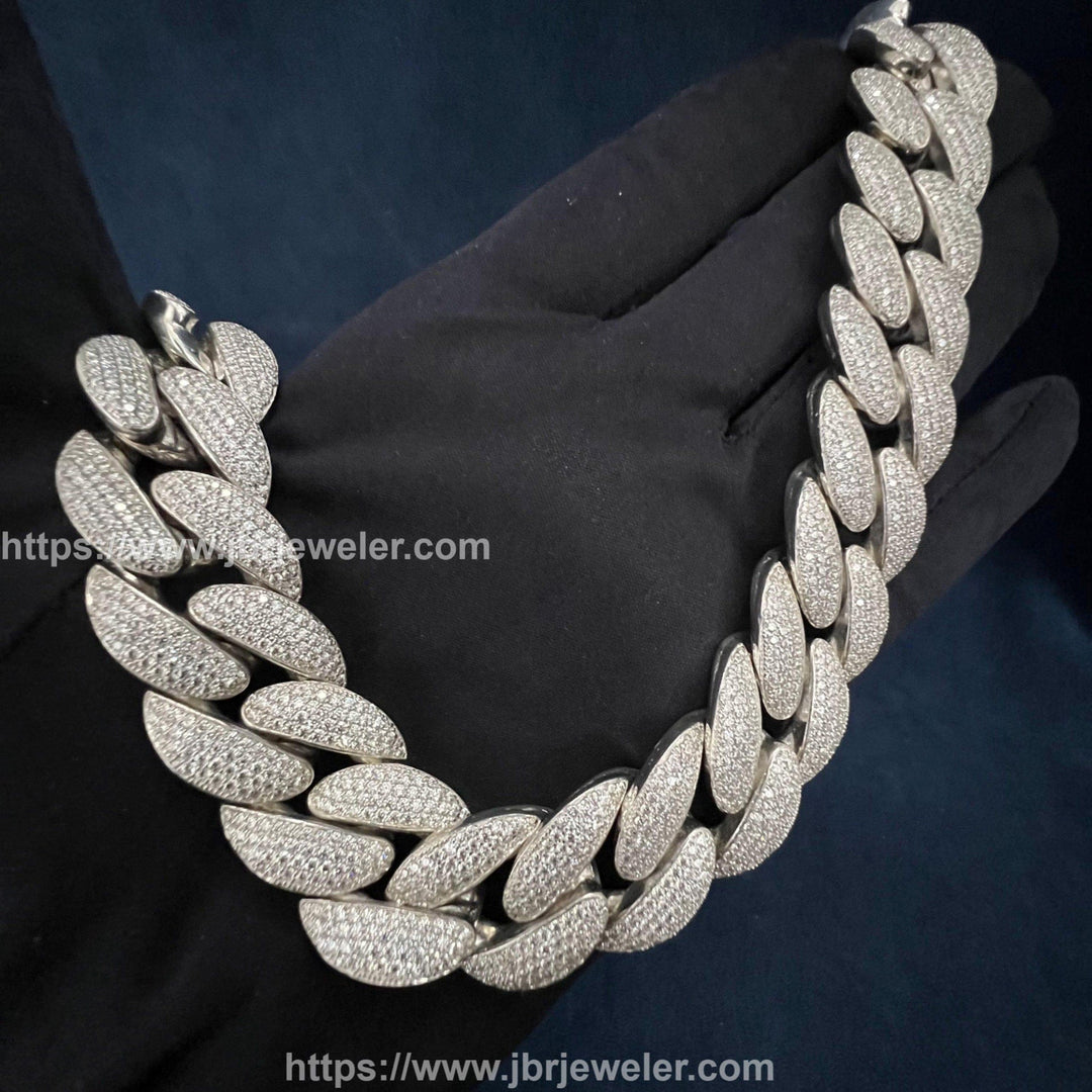 miami cuban link chain diamond