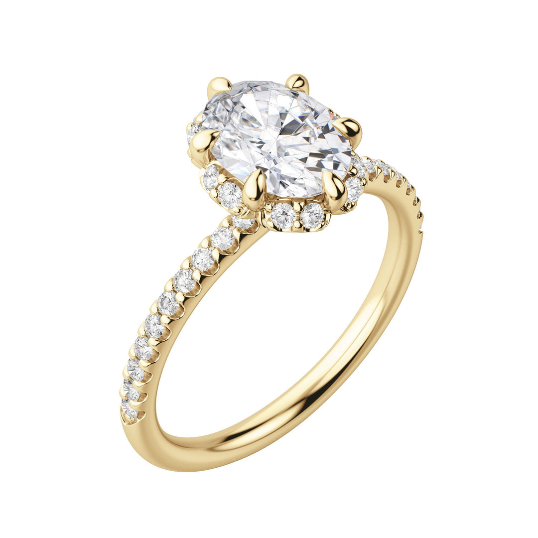 SORA OVAL CUT MOISSANITE ENGAGEMENT RING