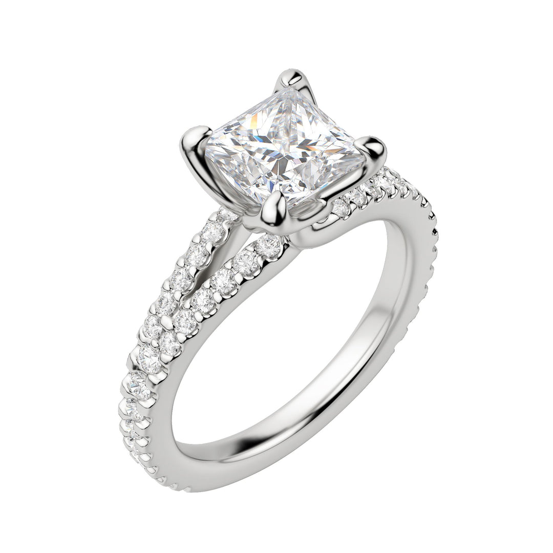 RAIA PRINCESS CUT MOISSANITE ENGAGEMENT RING