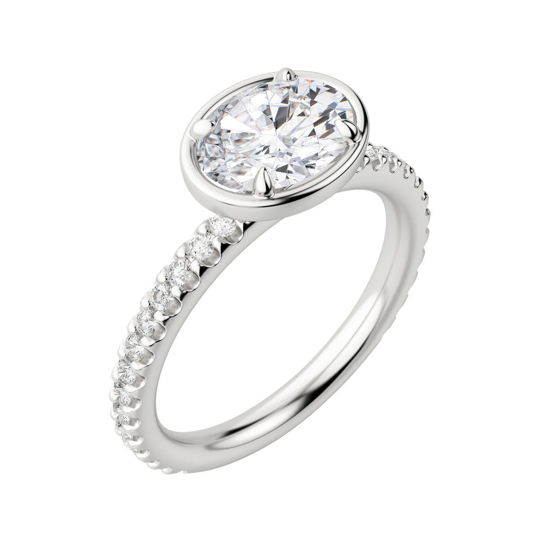 DAHL OVAL CUT MOISSANITE ENGAGEMENT RING