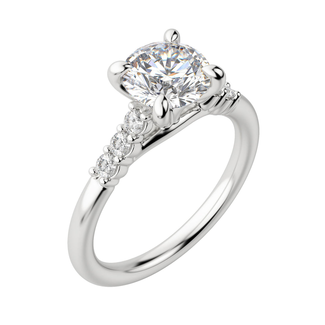 SOMA ROUND CUT MOISSANITE ENGAGEMENT RING