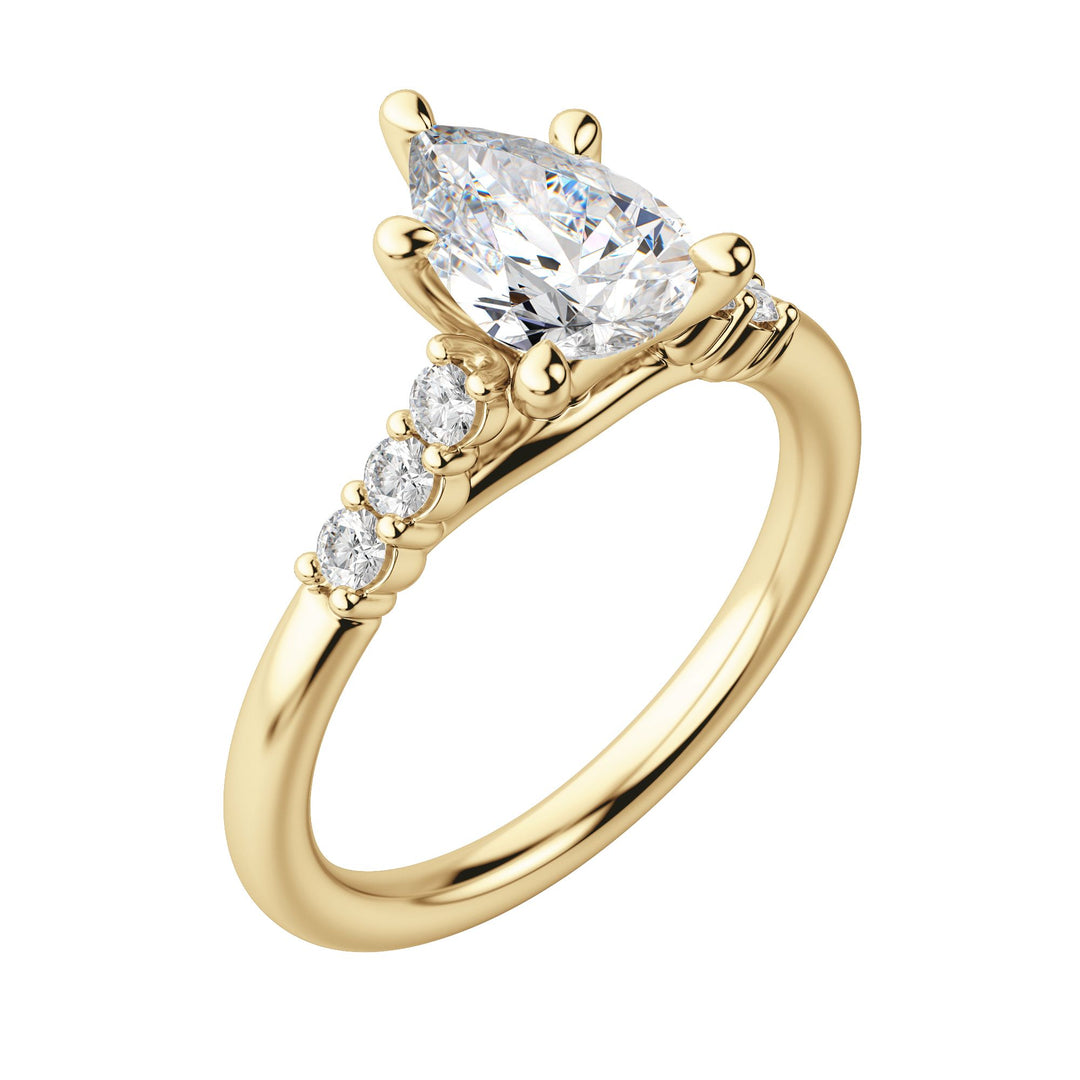 SOMA PEAR CUT MOISSANITE ENGAGEMENT RING