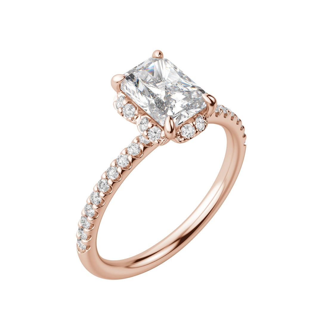 SORA RADIANT CUT MOISSANITE ENGAGEMENT RING