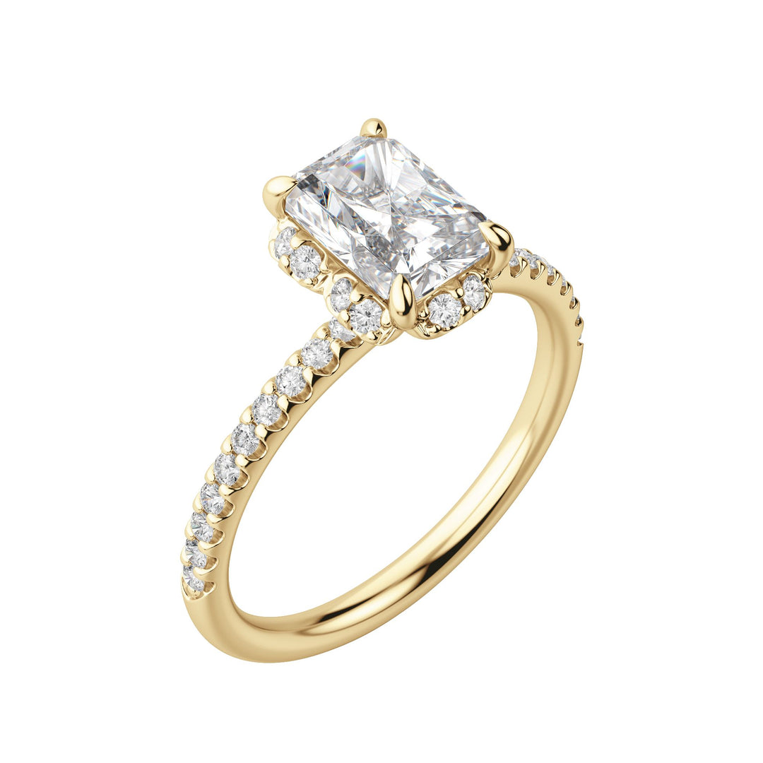 SORA RADIANT CUT MOISSANITE ENGAGEMENT RING