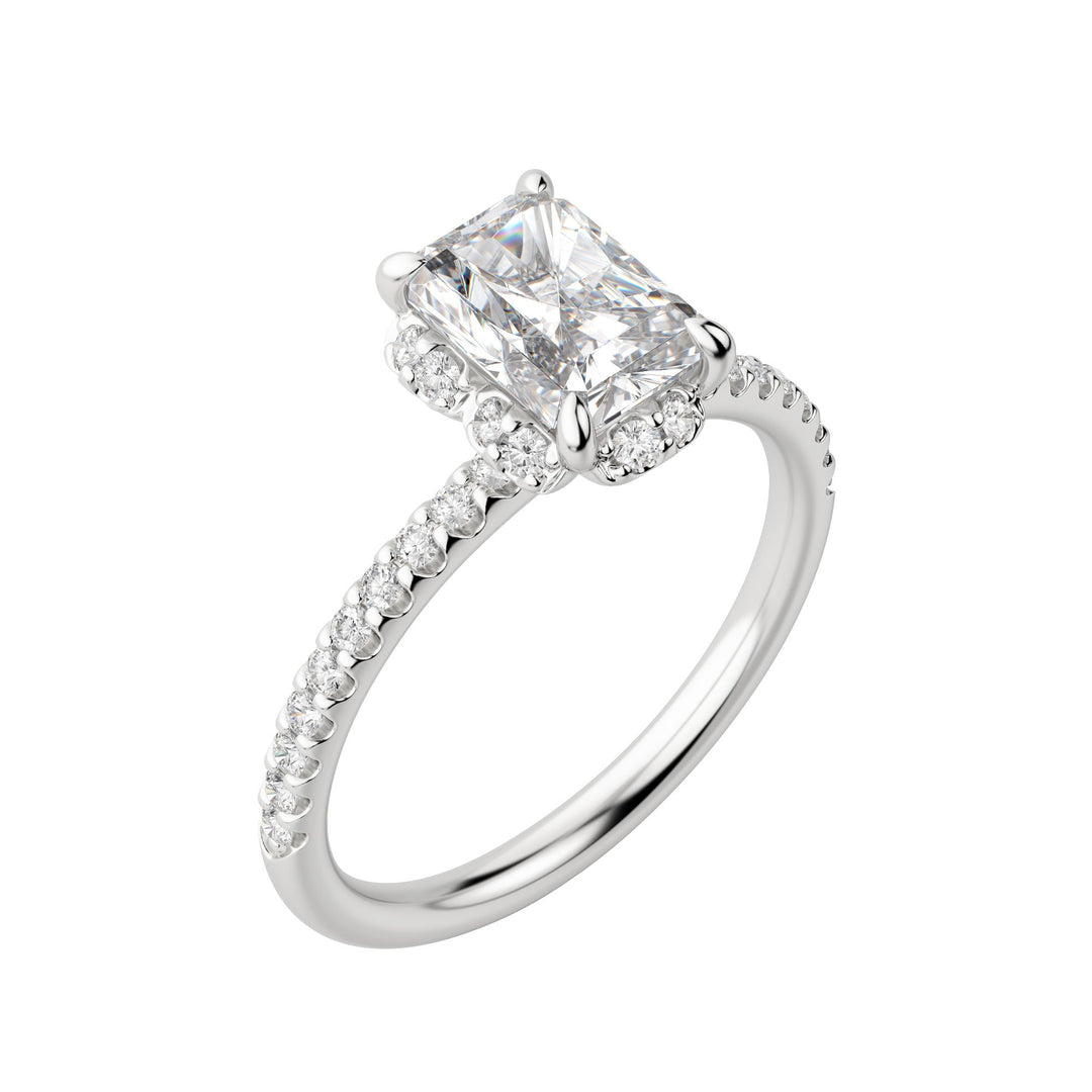 SORA RADIANT CUT MOISSANITE ENGAGEMENT RING