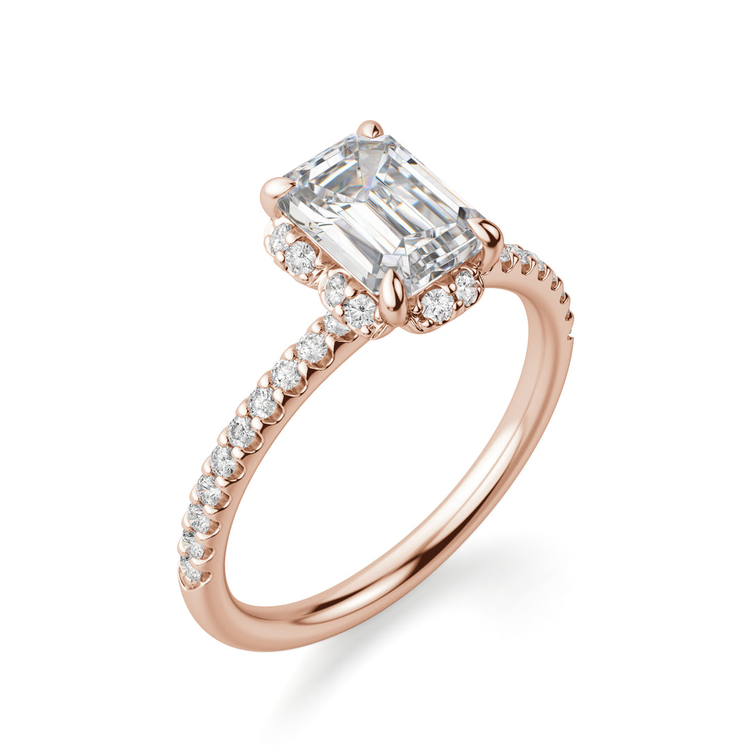 SORA EMERALD CUT MOISSANITE ENGAGEMENT RING