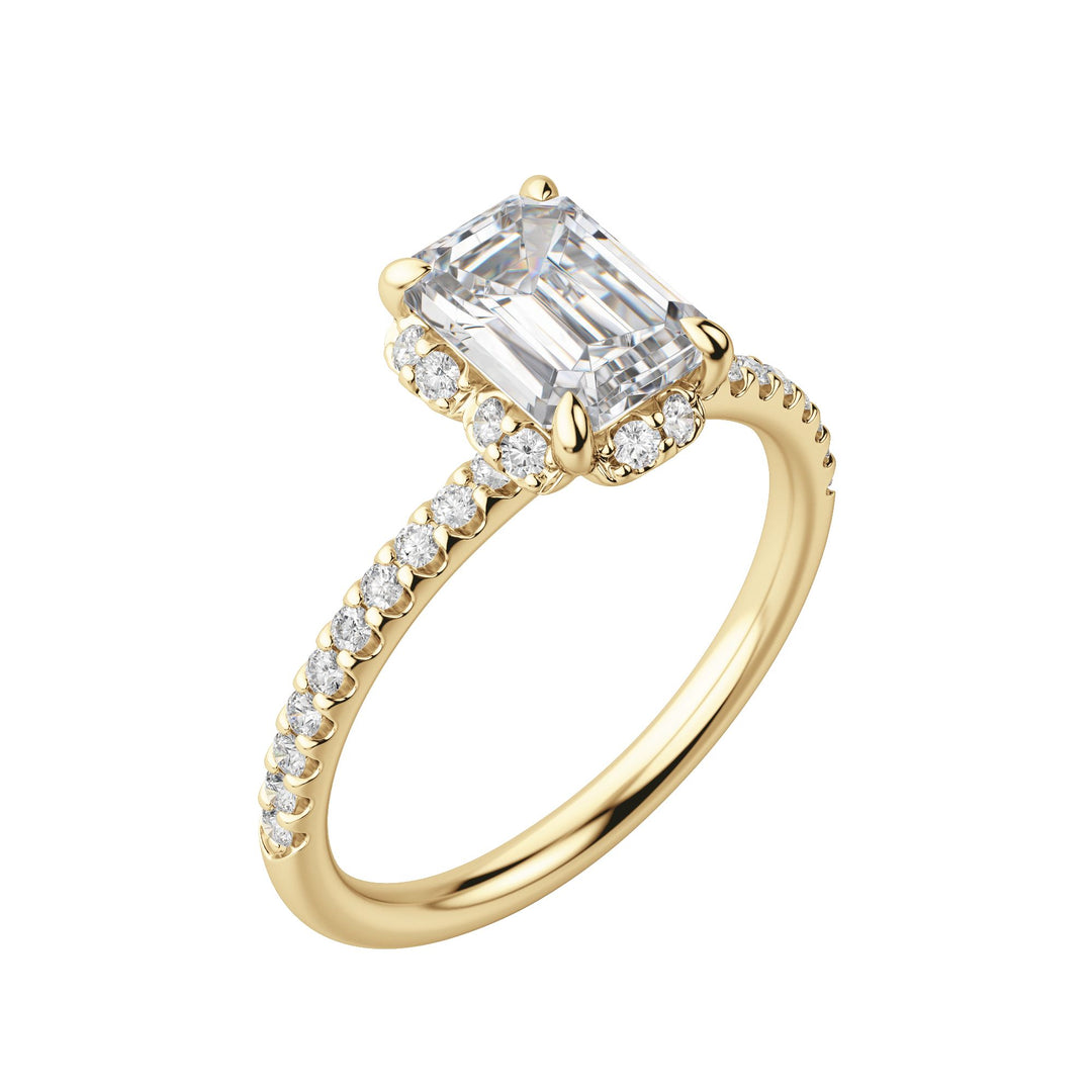 SORA EMERALD CUT MOISSANITE ENGAGEMENT RING