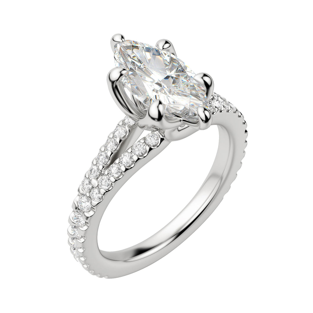 RAIA MARQUISE CUT MOISSANITE ENGAGEMENT RING