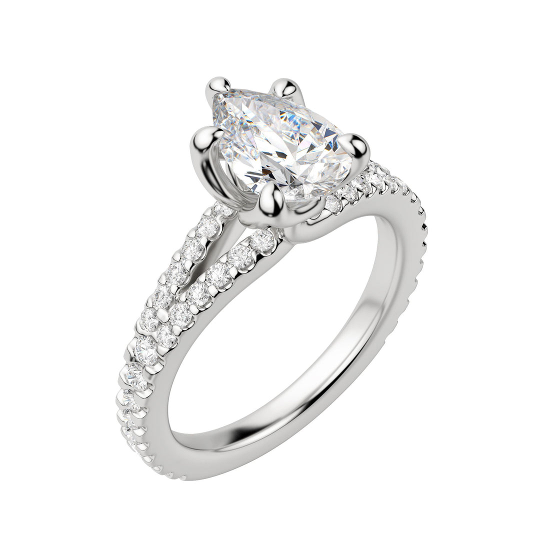 RAIA PEAR CUT MOISSANITE ENGAGEMENT RING