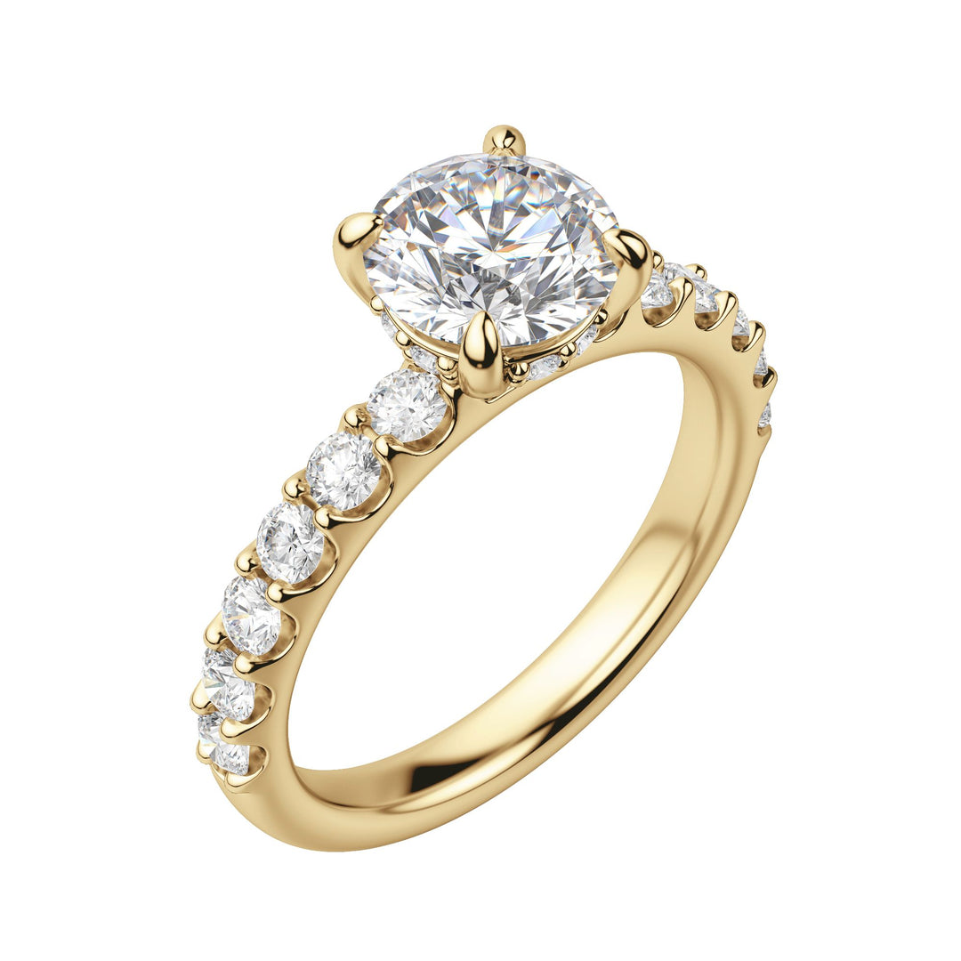 HOLM BOLD ROUND CUT MOISSANITE ENGAGEMENT RING