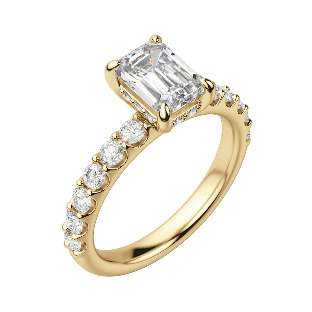 HOLM BOLD EMERALD CUT MOISSANITE ENGAGEMENT RING