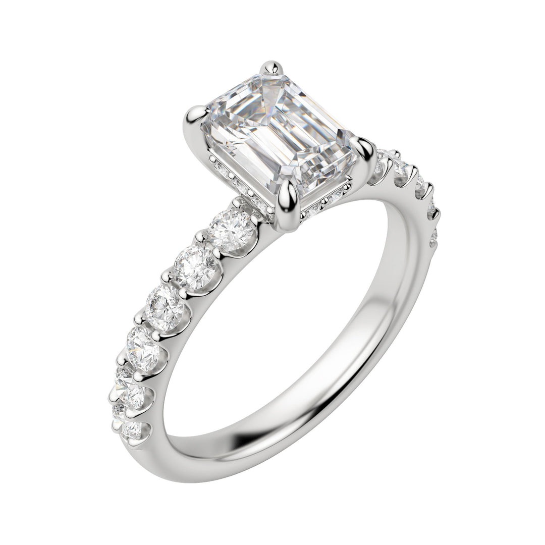 HOLM BOLD EMERALD CUT MOISSANITE ENGAGEMENT RING