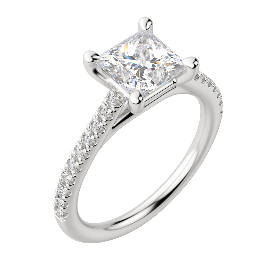 SONE PRINCESS CUT MOISSANITE ENGAGEMENT RING