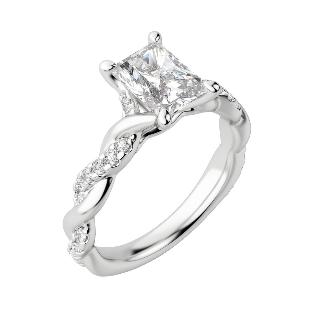 LILT RADIANT CUT MOISSANITE ENGAGEMENT RING