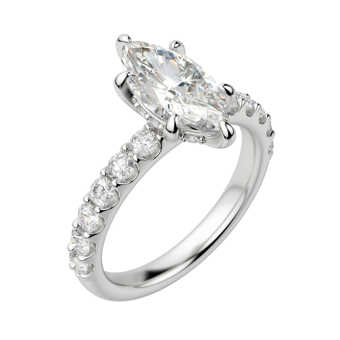 HOLM BOLD MARQUISE CUT MOISSANITE ENGAGEMENT RING