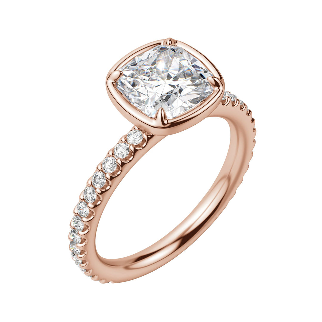 DAHL CUSHION CUT MOISSANITE ENGAGEMENT RING