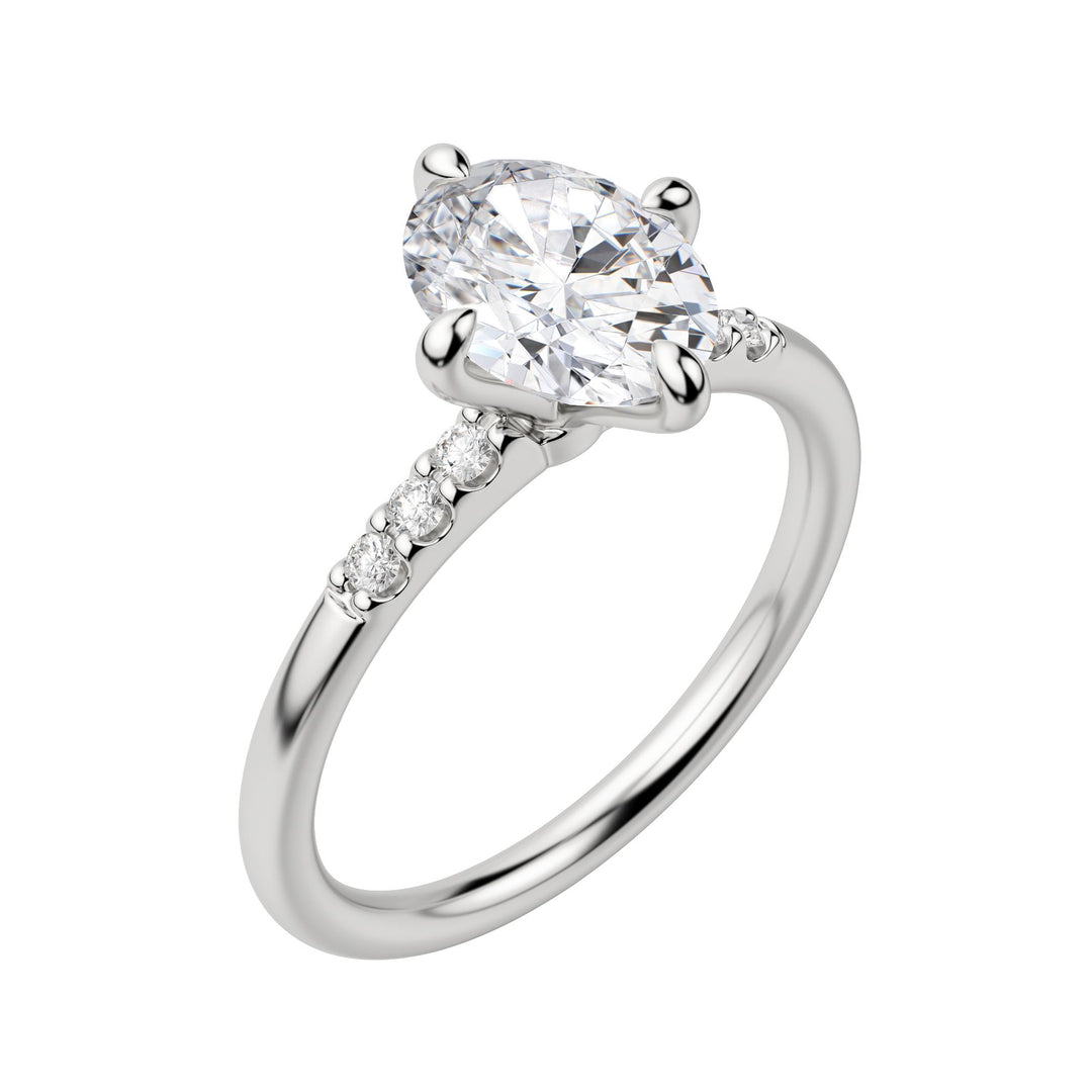 RHOS OVAL CUT MOISSANITE ENGAGEMENT RING