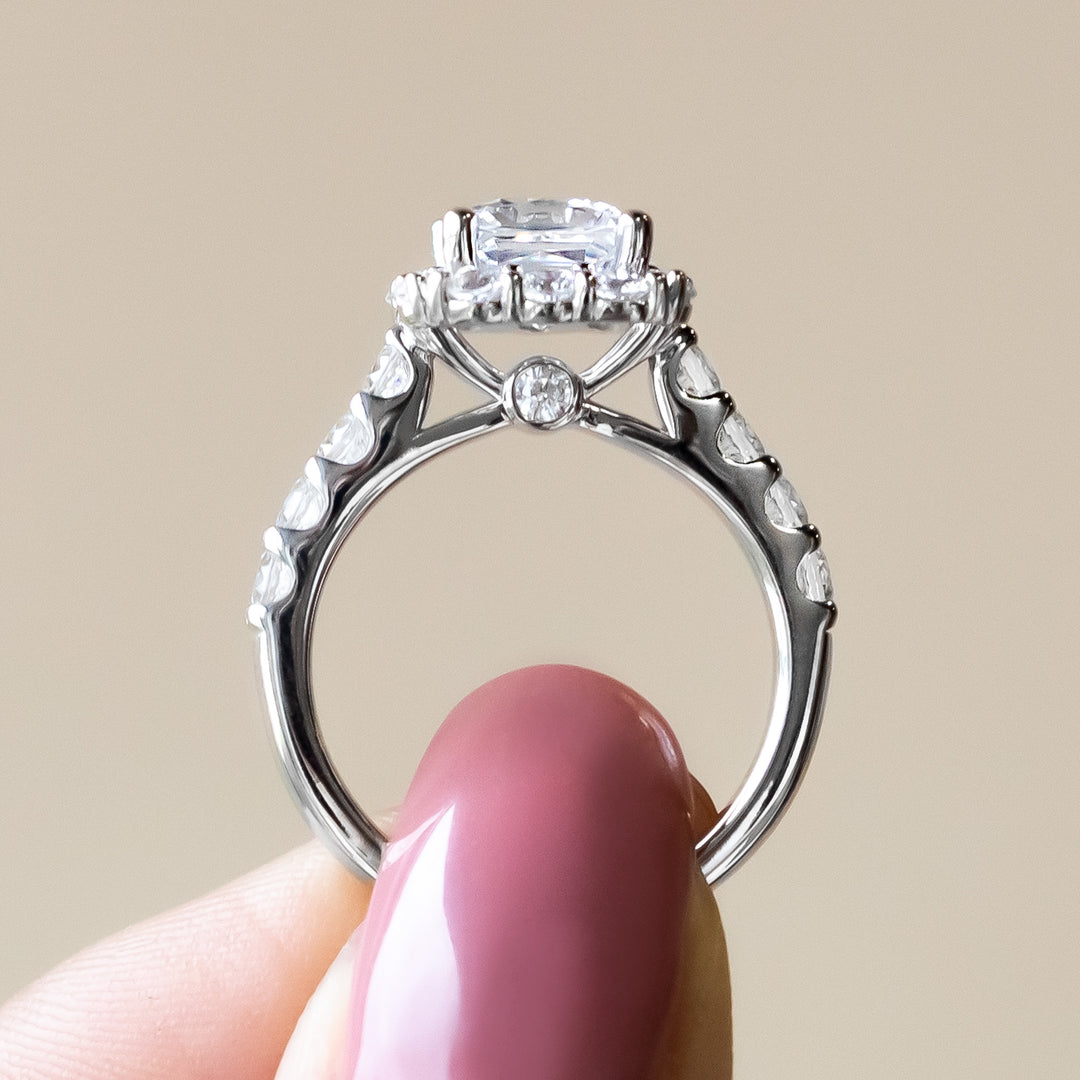 VAIL BOLD PRINCESS CUT MOISSANITE ENGAGEMENT RING