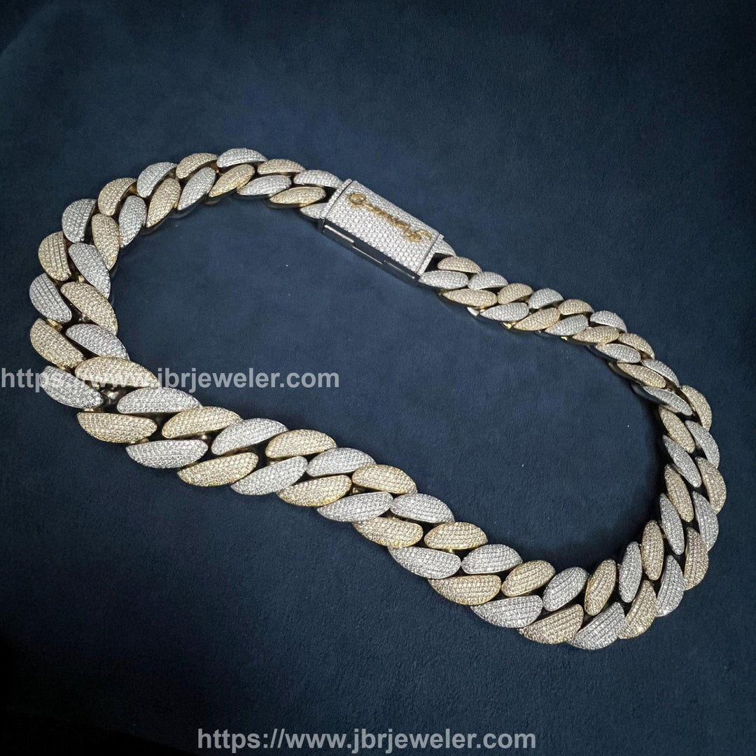 yellow gold cuban link chain