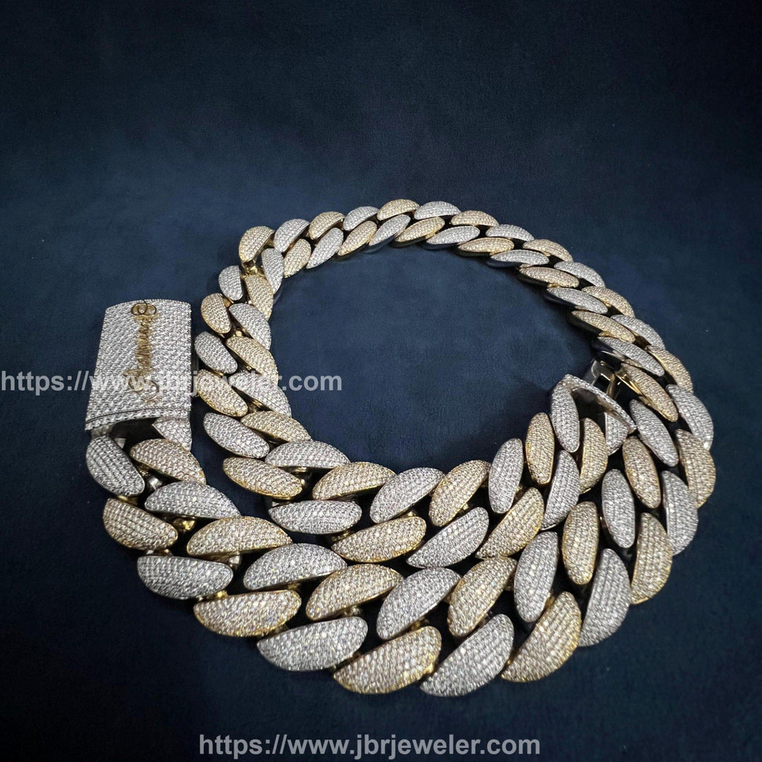 yellow gold cuban link chain