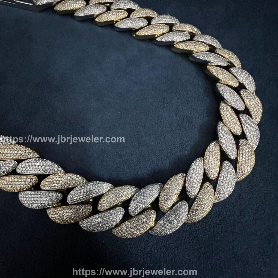 yellow gold cuban link chain