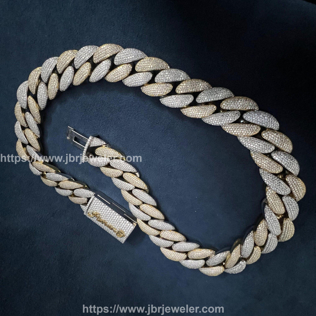 yellow gold cuban link chain