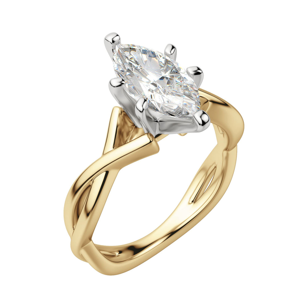 CHIC CLASSIC MARQUISE CUT MOISSANITE ENGAGEMENT RING