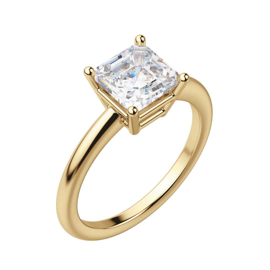 EAVE CLASSIC ASSCHER CUT MOISSANITE ENGAGEMENT RING