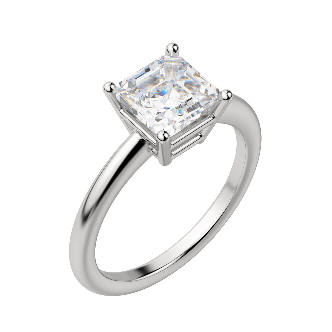 EAVE CLASSIC ASSCHER CUT MOISSANITE ENGAGEMENT RING