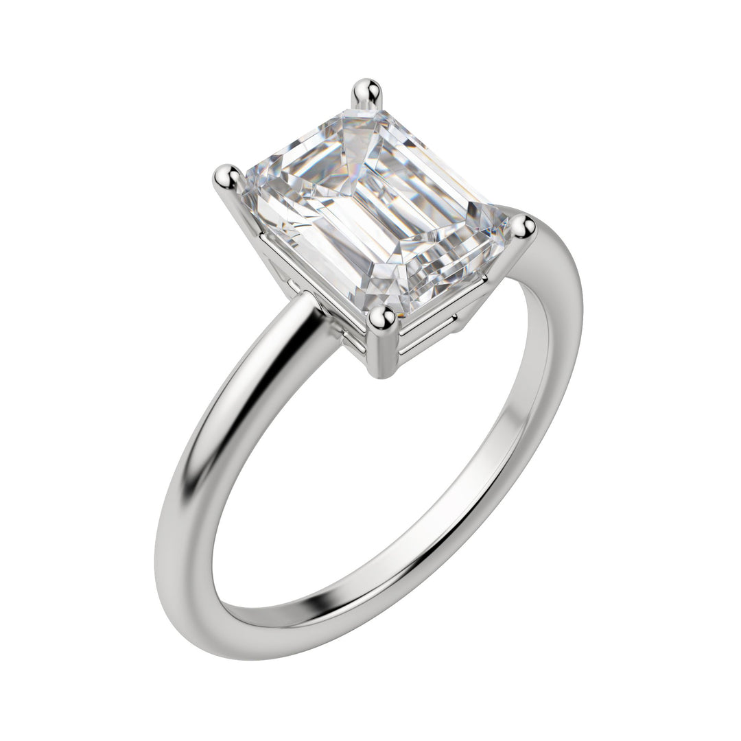 EAVE CLASSIC EMERALD CUT MOISSANITE ENGAGEMENT RING