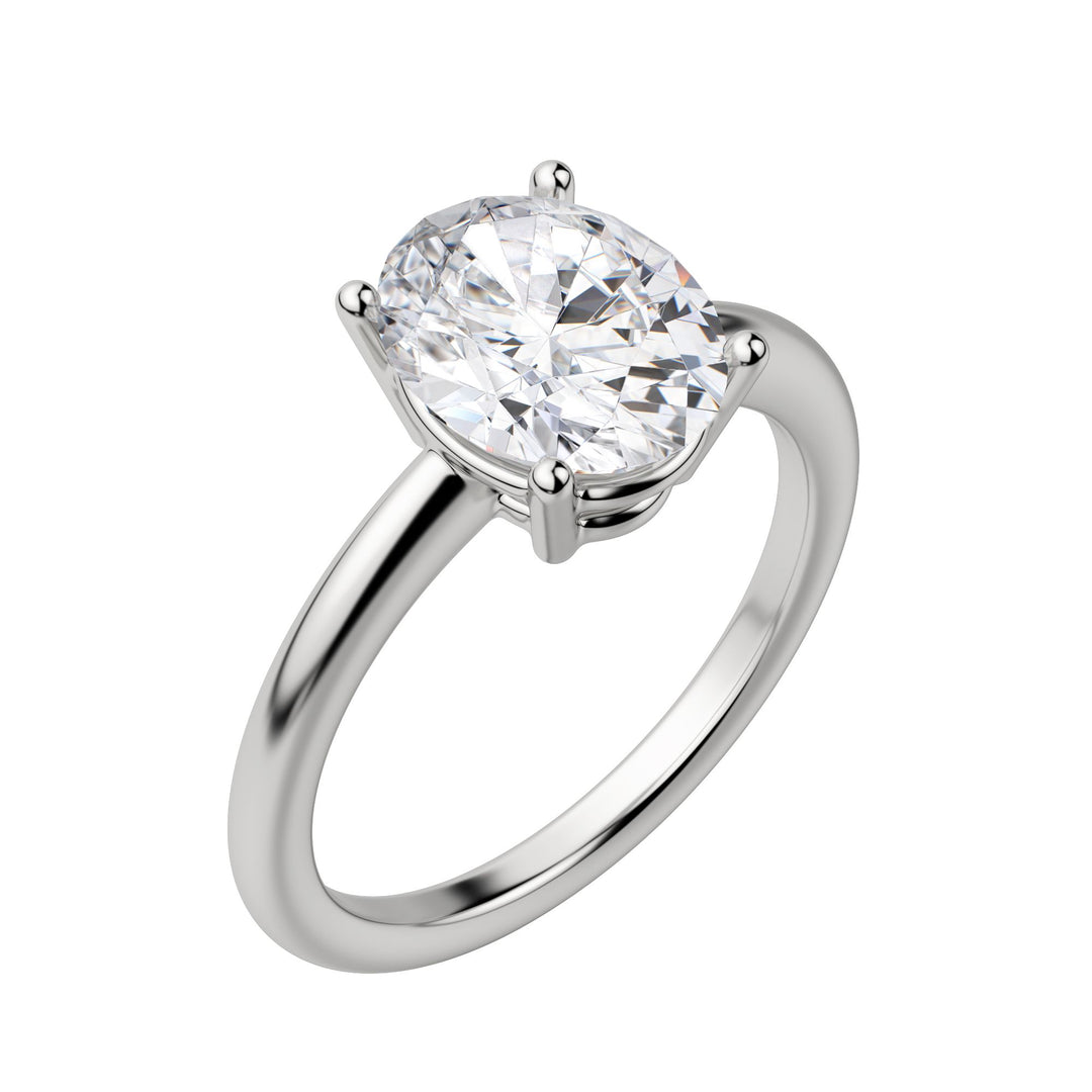 EAVE CLASSIC OVAL CUT MOISSANITE ENGAGEMENT RING