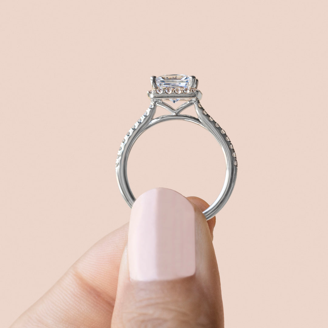 HELM PRINCESS CUT MOISSANITE ENGAGEMENT RING