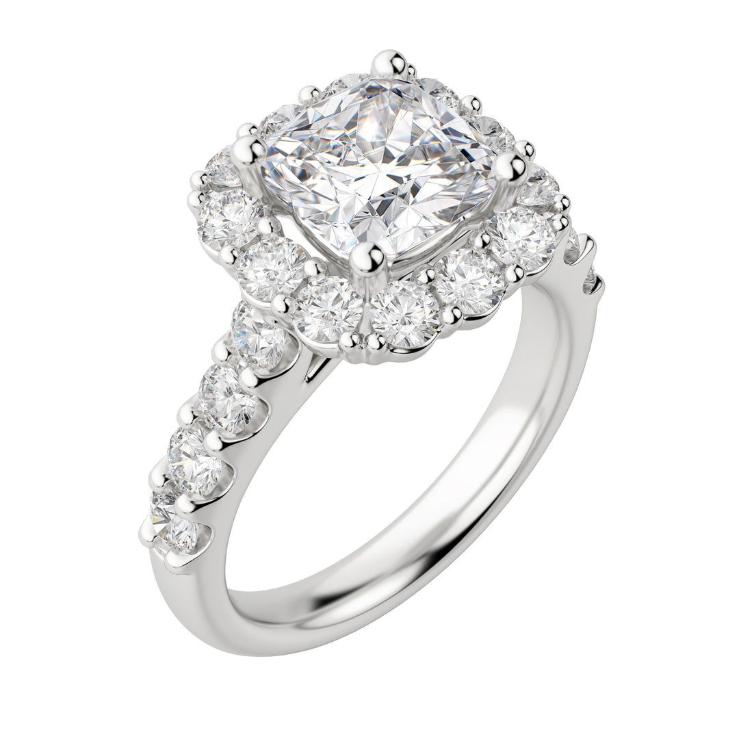 VAIL BOLD CUSHION CUT MOISSANITE ENGAGEMENT RING