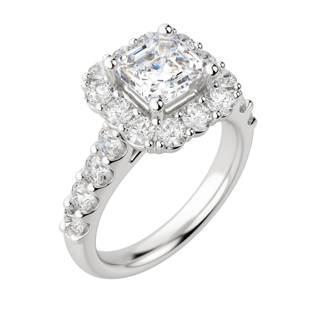 VAIL BOLD ASSCHER CUT MOISSANITE ENGAGEMENT RING