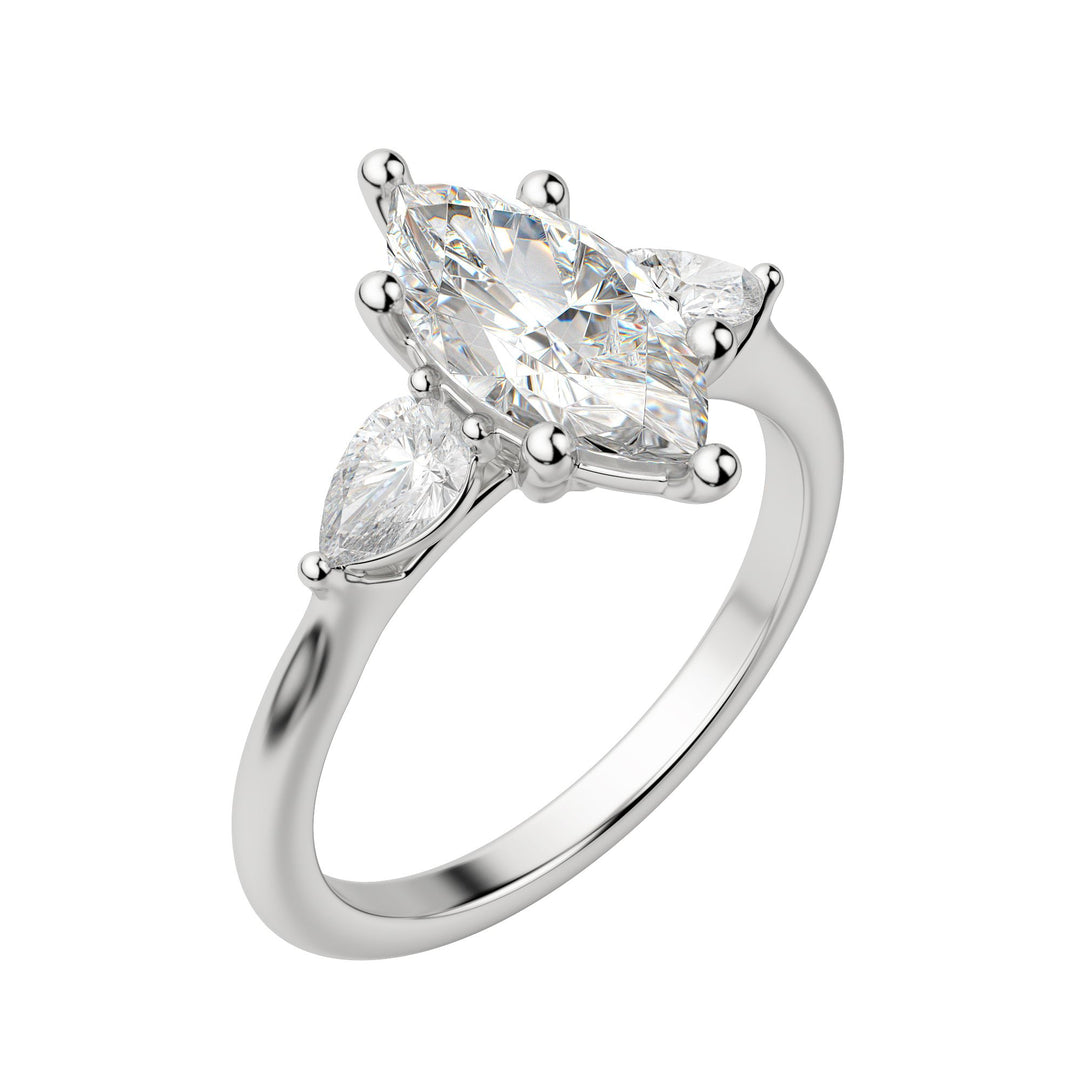 LILY CLASSIC MARQUISE CUT MOISSANITE ENGAGEMENT RING