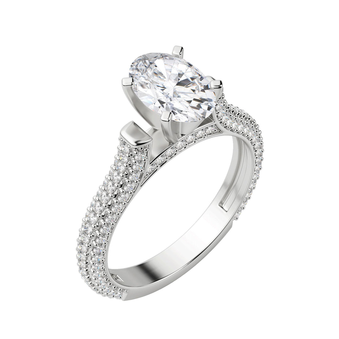 VITA OVAL CUT MOISSANITE ENGAGEMENT RING