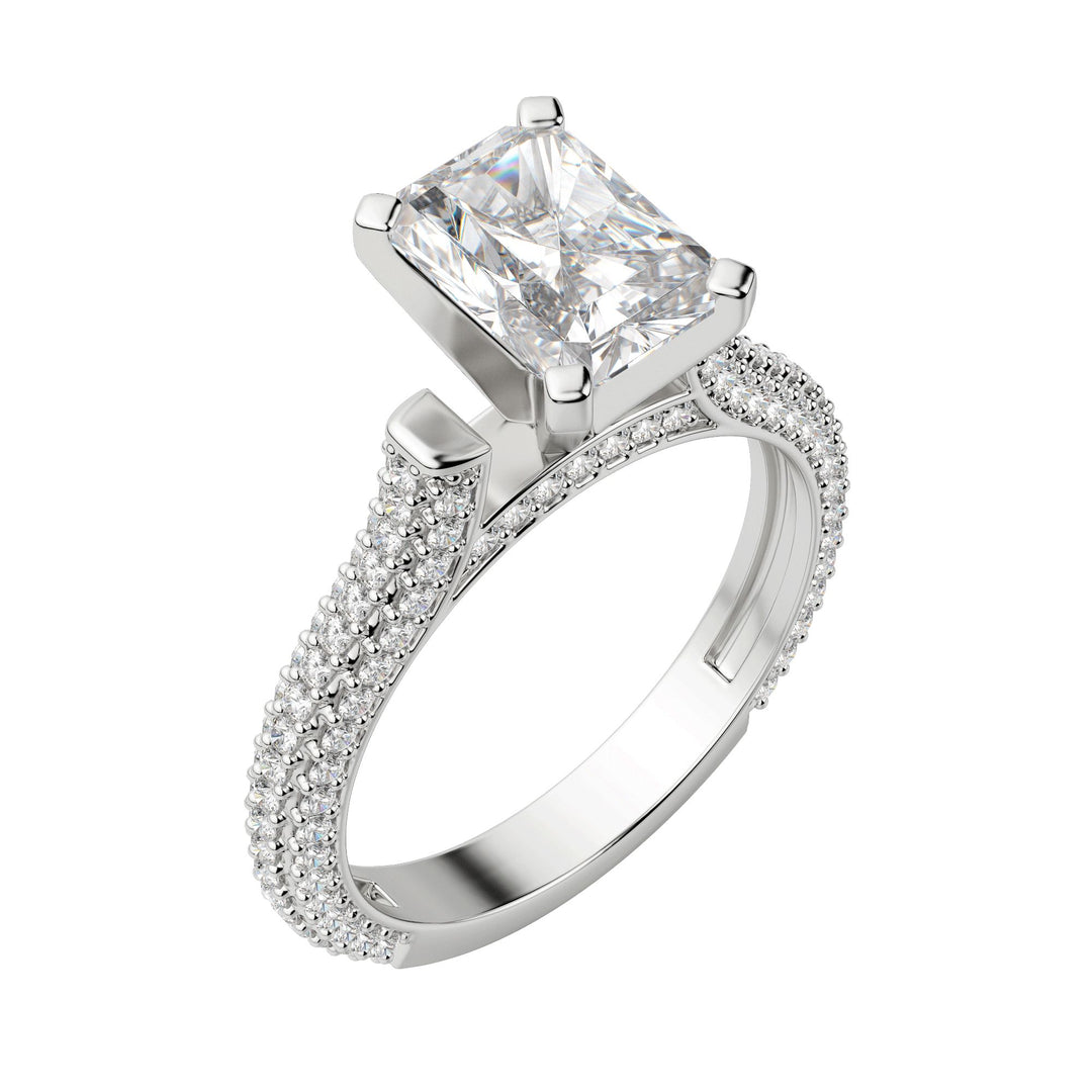 VITA RADIANT CUT MOISSANITE ENGAGEMENT RING