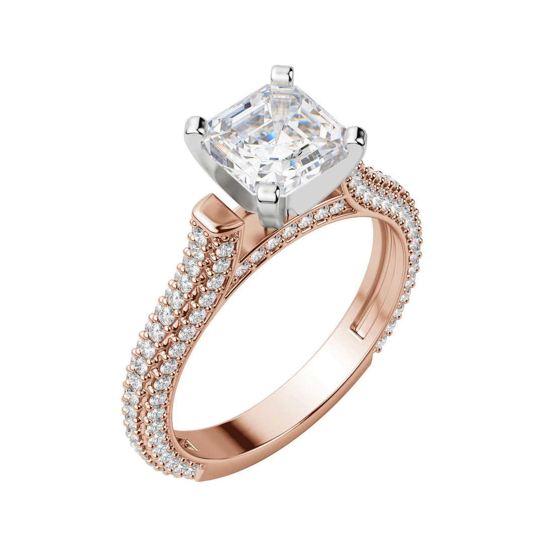 VITA ASSCHER CUT MOISSANITE ENGAGEMENT RING