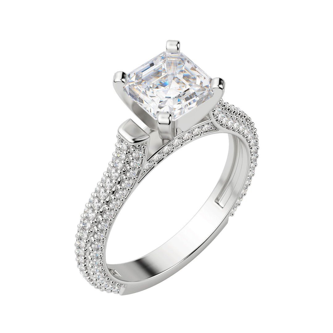 VITA ASSCHER CUT MOISSANITE ENGAGEMENT RING