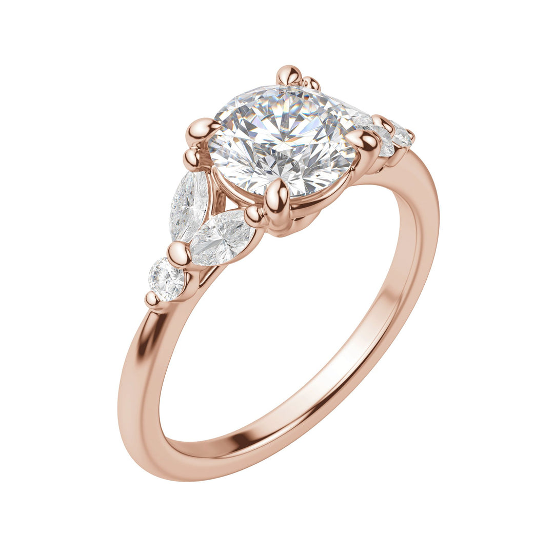 SERA ROUND CUT MOISSANITE ENGAGEMENT RING