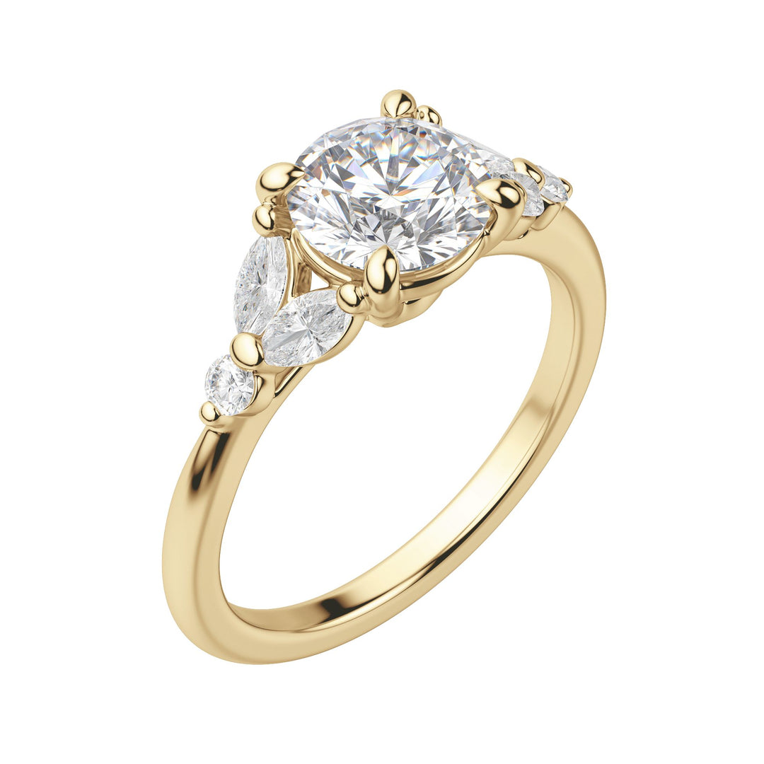 SERA ROUND CUT MOISSANITE ENGAGEMENT RING