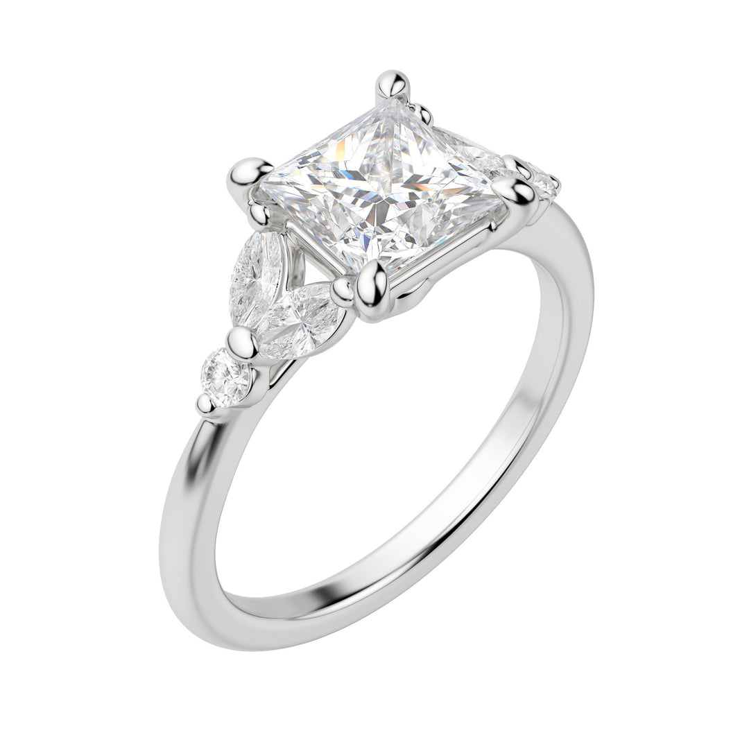 SERA PRINCESS CUT MOISSANITE ENGAGEMENT RING