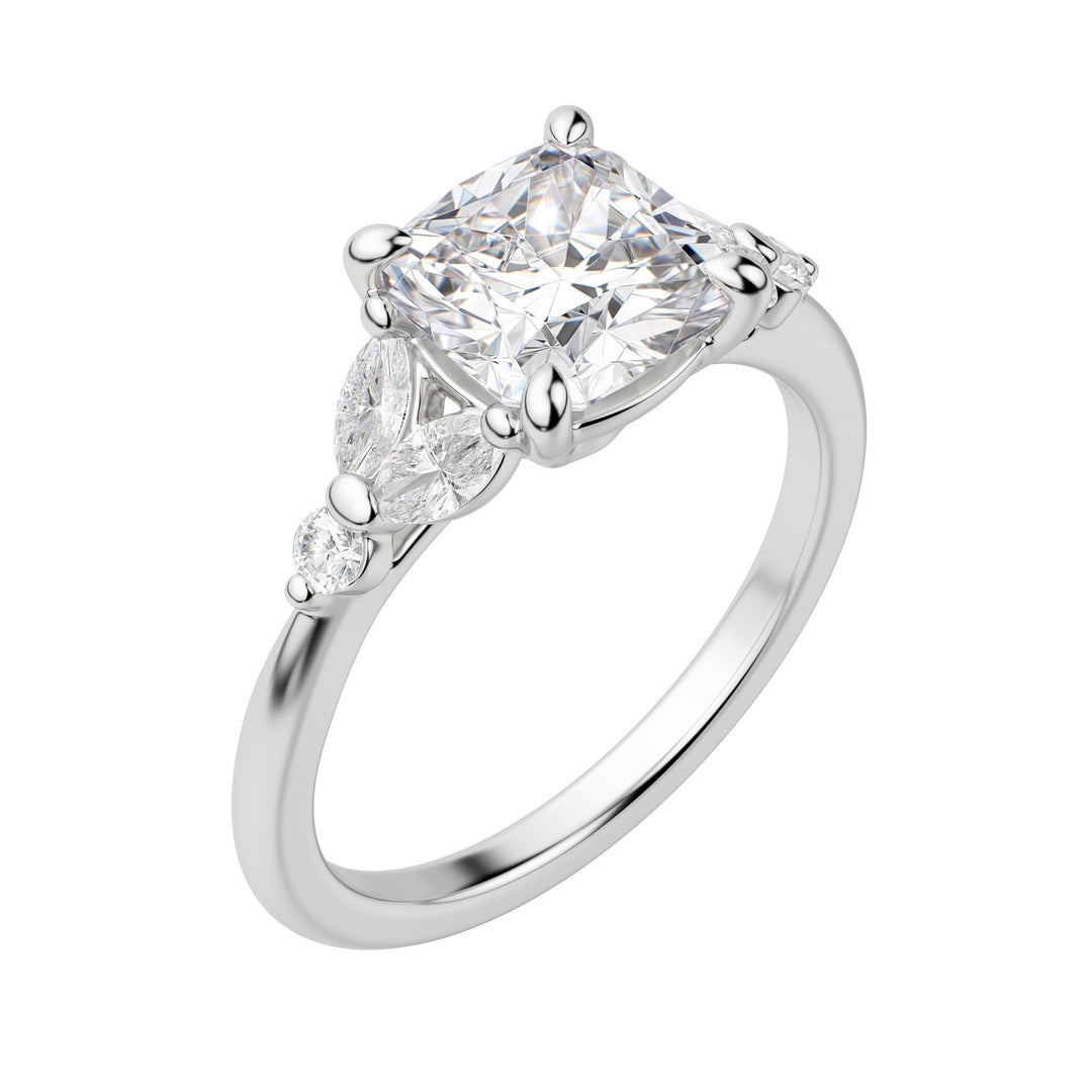 SERA CUSHION CUT MOISSANITE ENGAGEMENT RING