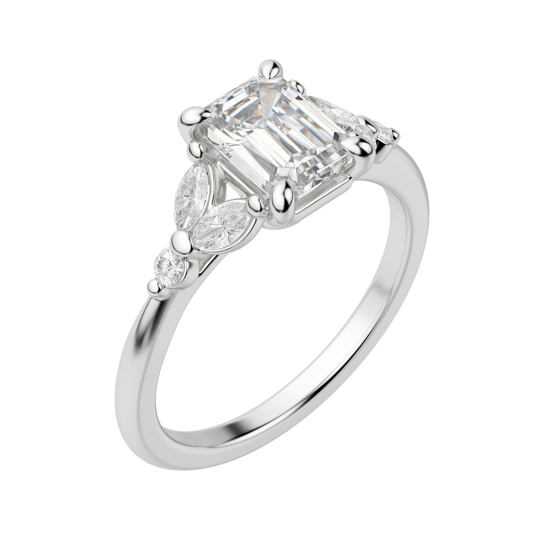 SERA EMERALD CUT MOISSANITE ENGAGEMENT RING