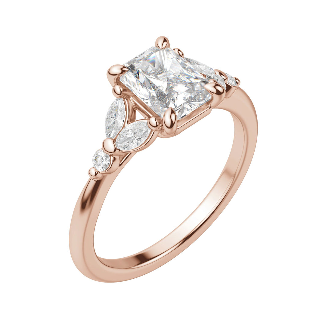 SERA RADIANT CUT MOISSANITE ENGAGEMENT RING