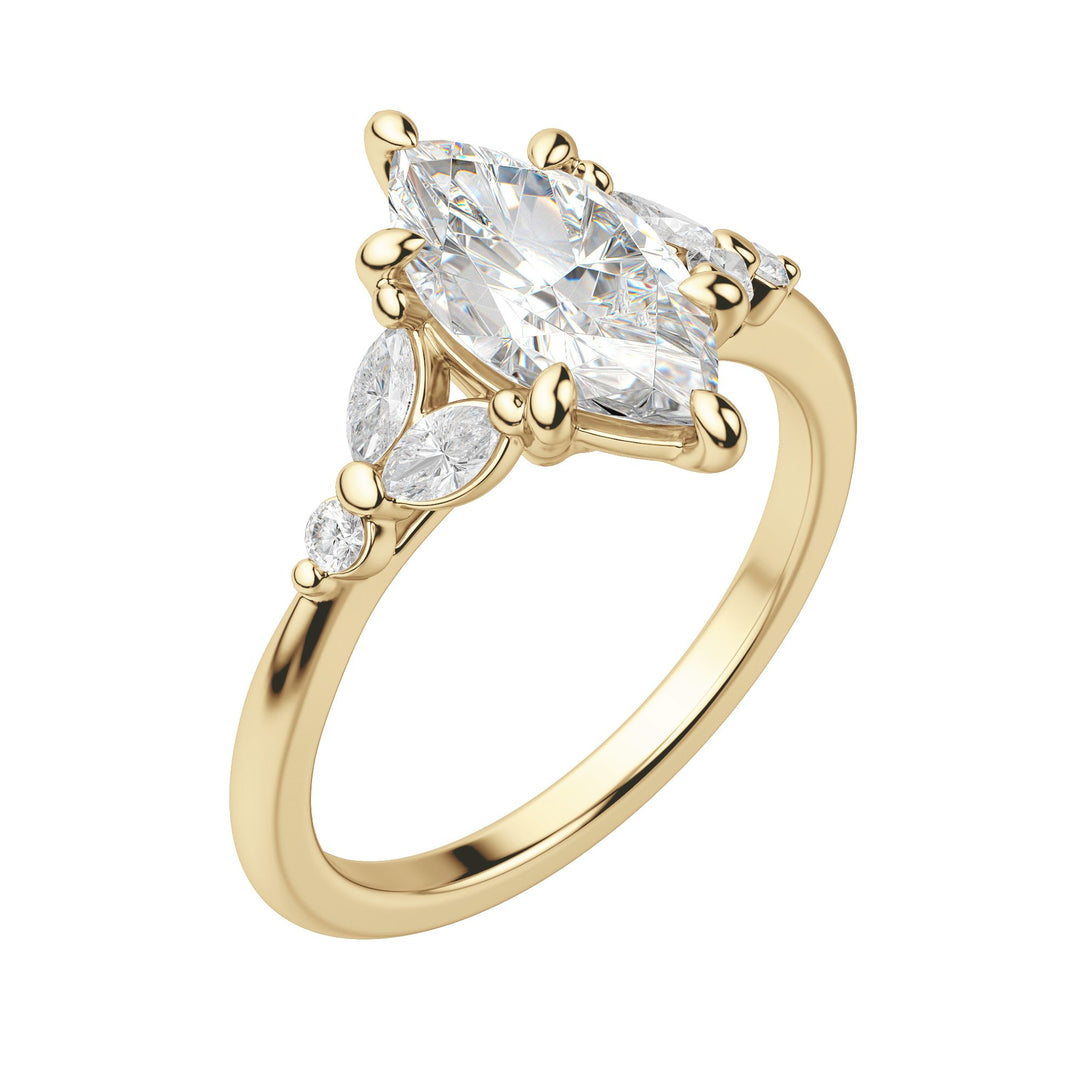 SERA MARQUISE CUT MOISSANITE ENGAGEMENT RING