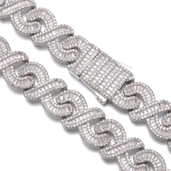 silver cuban link bracelet